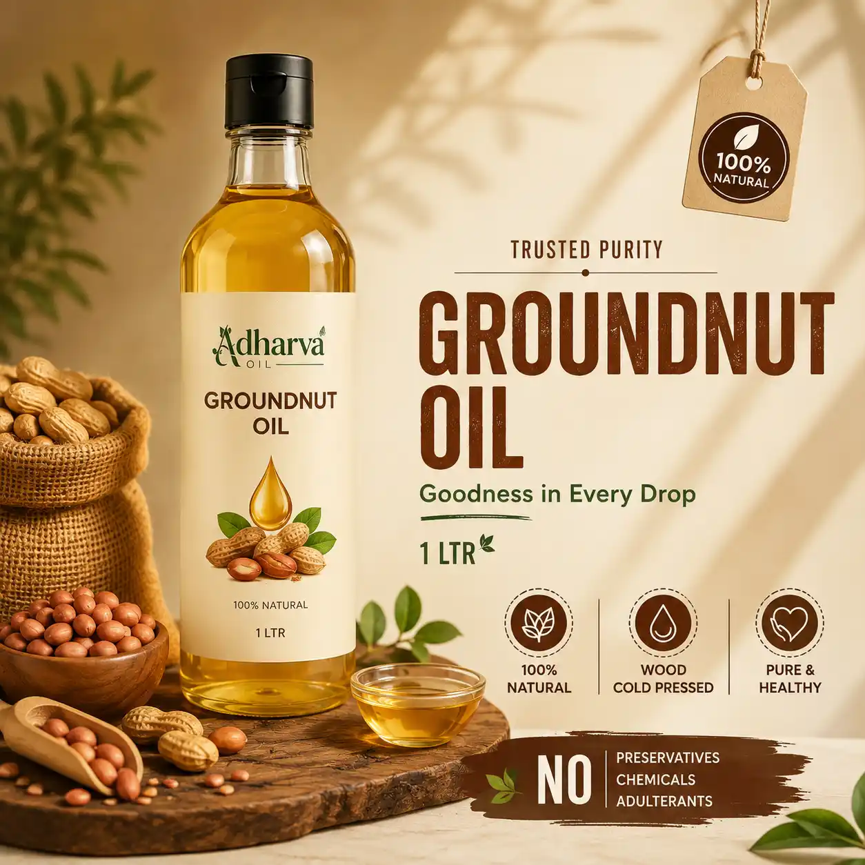 Groundnut Oil |OIL-1000ML